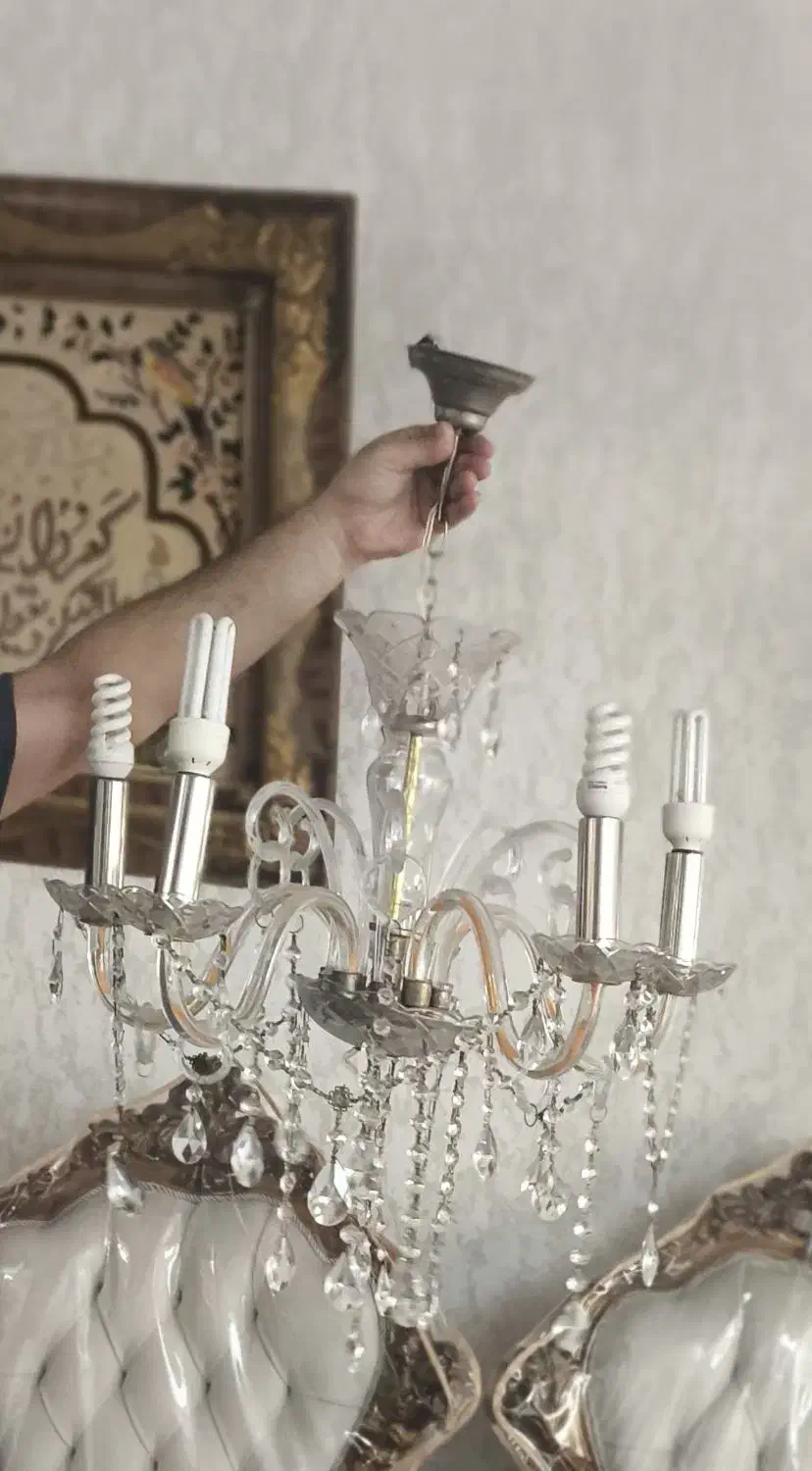 لوستر|لوستر و چراغ آویز|تبریز, |دیوار