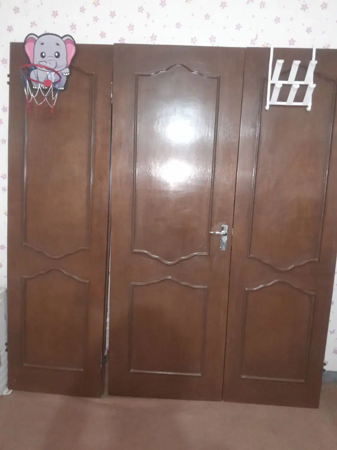 درب سه لنگه چوبی حال و پذیرایی|مصالح و تجهیزات ساختمان|شوشتر, |دیوار