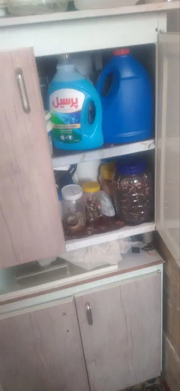 دوعددکابیت فلزی تمیز|آب‌چکان و نظم‌دهنده ظروف|ورامین, جعفر آباد اخوان|دیوار