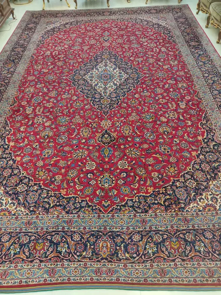 قالی ۱۸ متری دستباف کاشان|فرش|تهران, تختی|دیوار