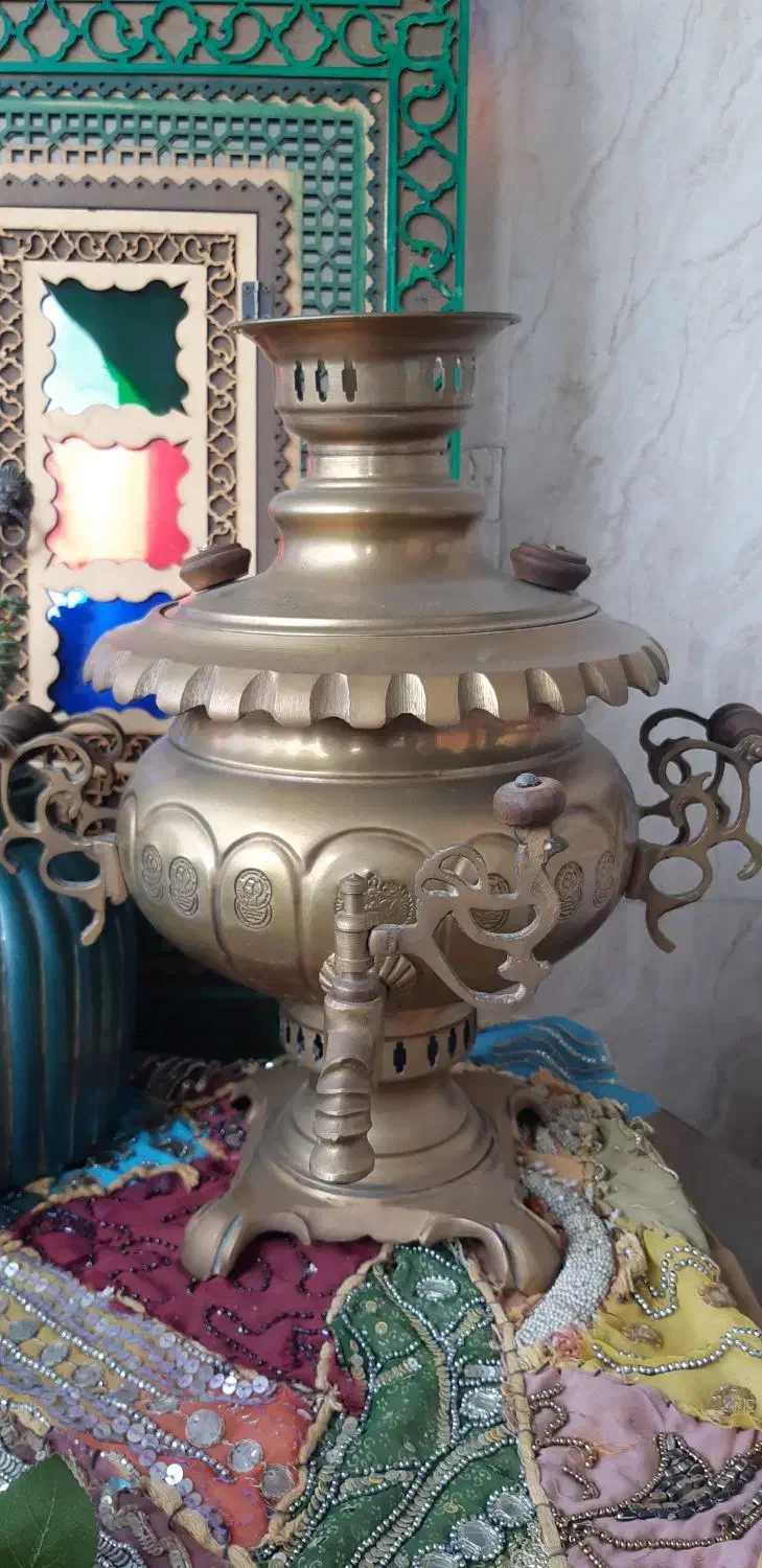 سماور ذغالی نو|کلکسیون اشیاء عتیقه|نوشهر, |دیوار