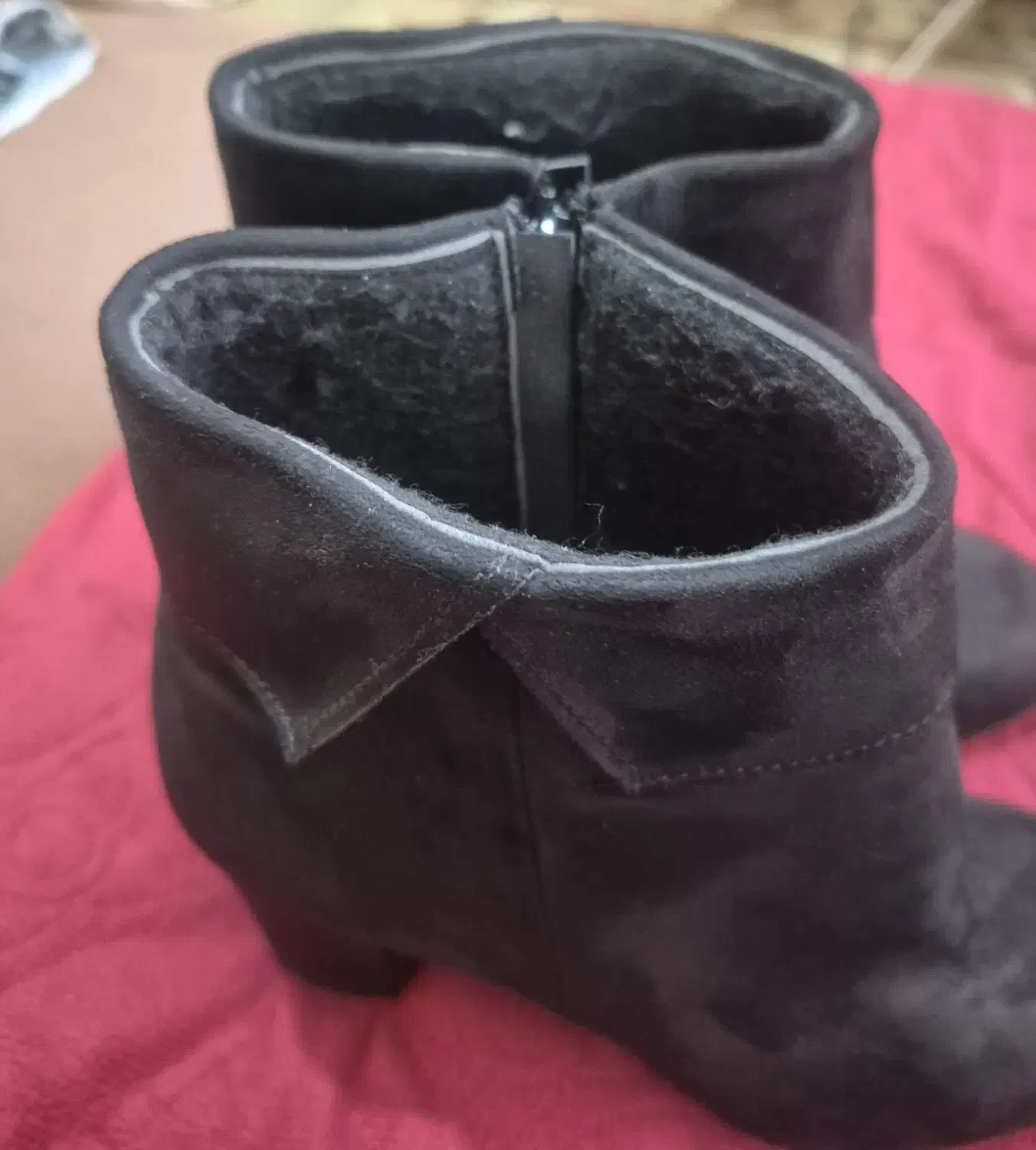 نیم بوت مخمل جیر ترک سایز40|کیف، کفش، کمربند|ساری, |دیوار