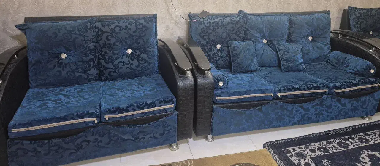 ۲ دست مبل به همراه عسلی و جاکفشی|مبلمان خانگی و میز عسلی|رباط‌کریم, کیکاور|دیوار