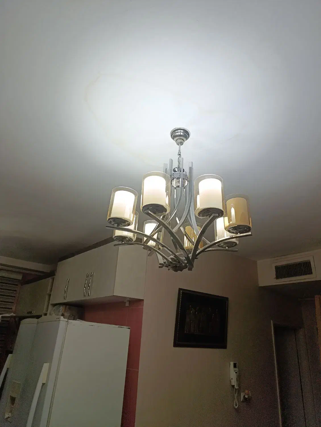 لوستر پذیرایی و آشپزخانه|لوستر و چراغ آویز|قزوین, |دیوار