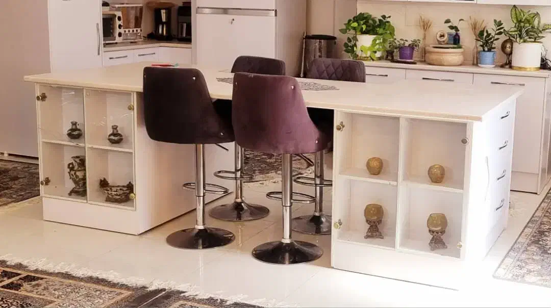 جزیره آشپزخونه|میز و صندلی غذاخوری|یزد, |دیوار