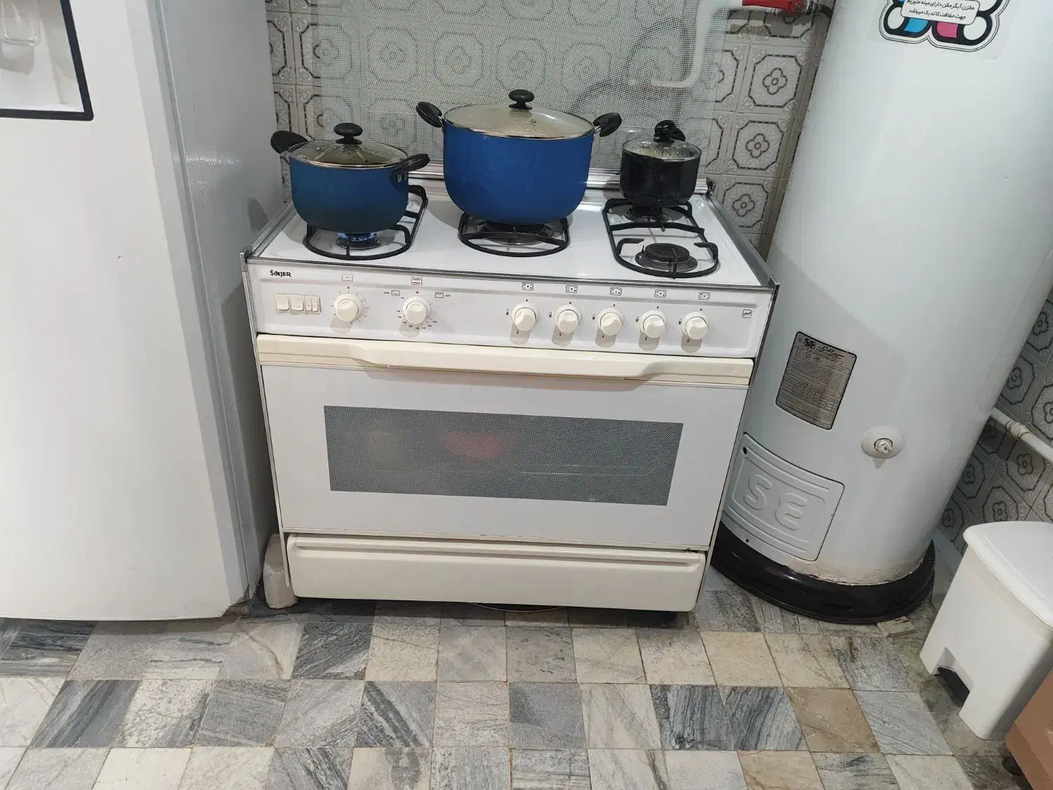 اجاق گاز فر دار SINJER|اجاق گاز و لوازم برقی پخت‌وپز|تهران, جنت‌آباد شمالی|دیوار