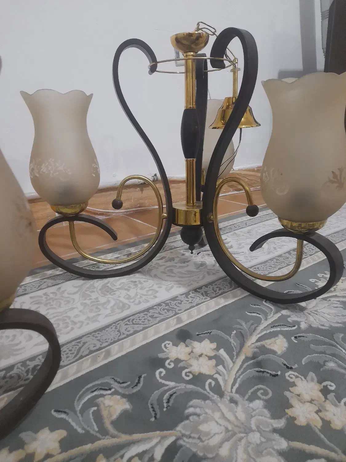 لوستر سه شعله|لوستر و چراغ آویز|صباشهر, |دیوار