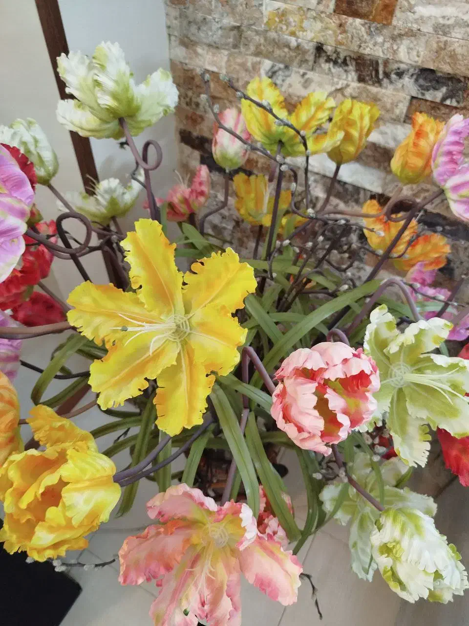 گلدان مصنوعی|گل مصنوعی|محمدیه-قزوین, |دیوار