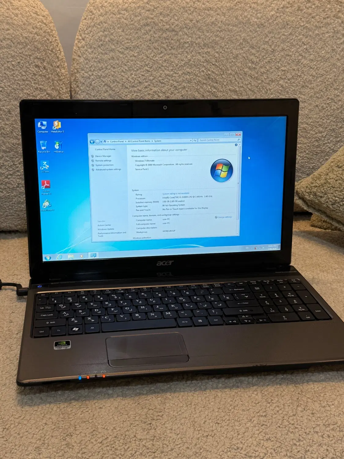لب تاپ ایسر acer دانشجویی core i5 گرافیک دار|رایانه همراه|تهران, مسعودیه|دیوار