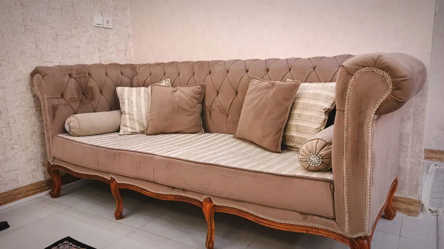 چستر سه نفره با چوب راش|مبلمان خانگی و میز عسلی|اسلامشهر, مطهری|دیوار