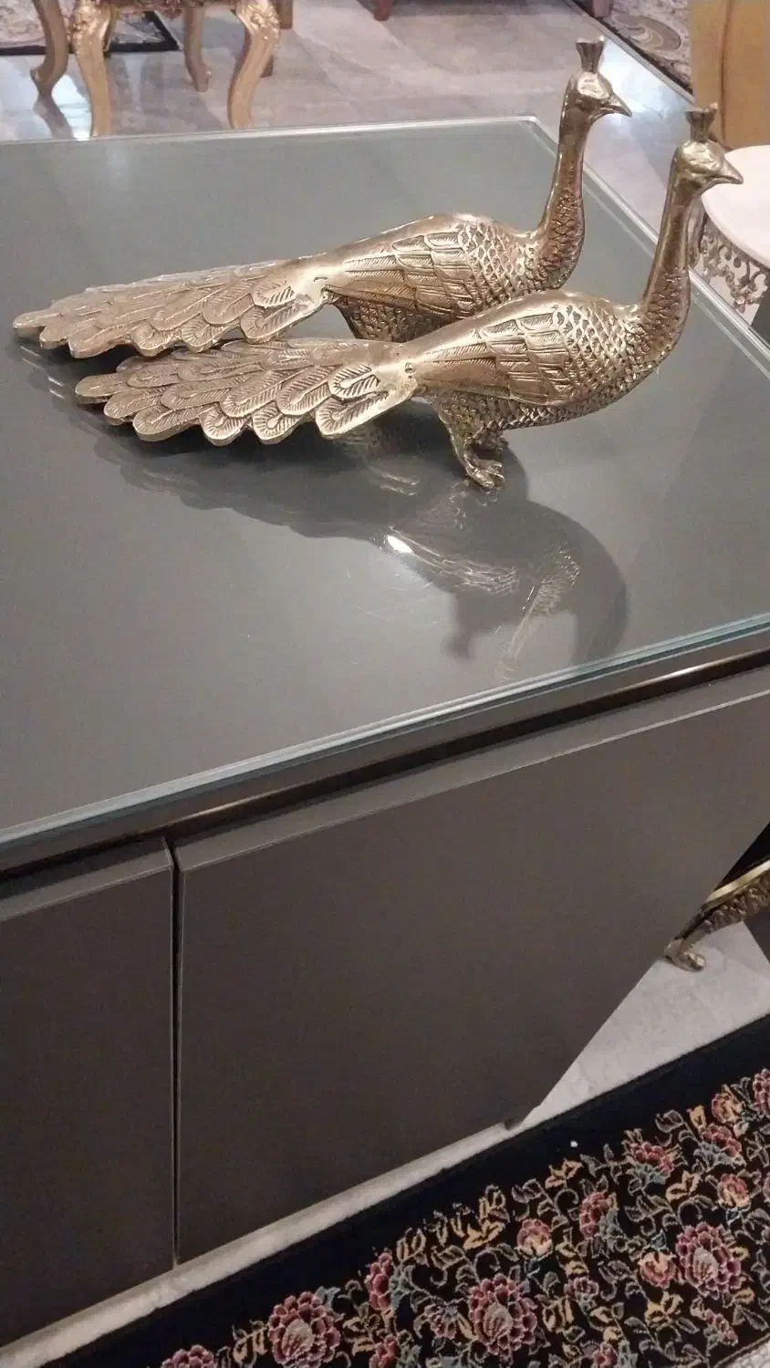 مجسمه برنجی طاووس|مجسمه، تندیس، ماکت|پاکدشت, پاکدشت (مامازند)|دیوار