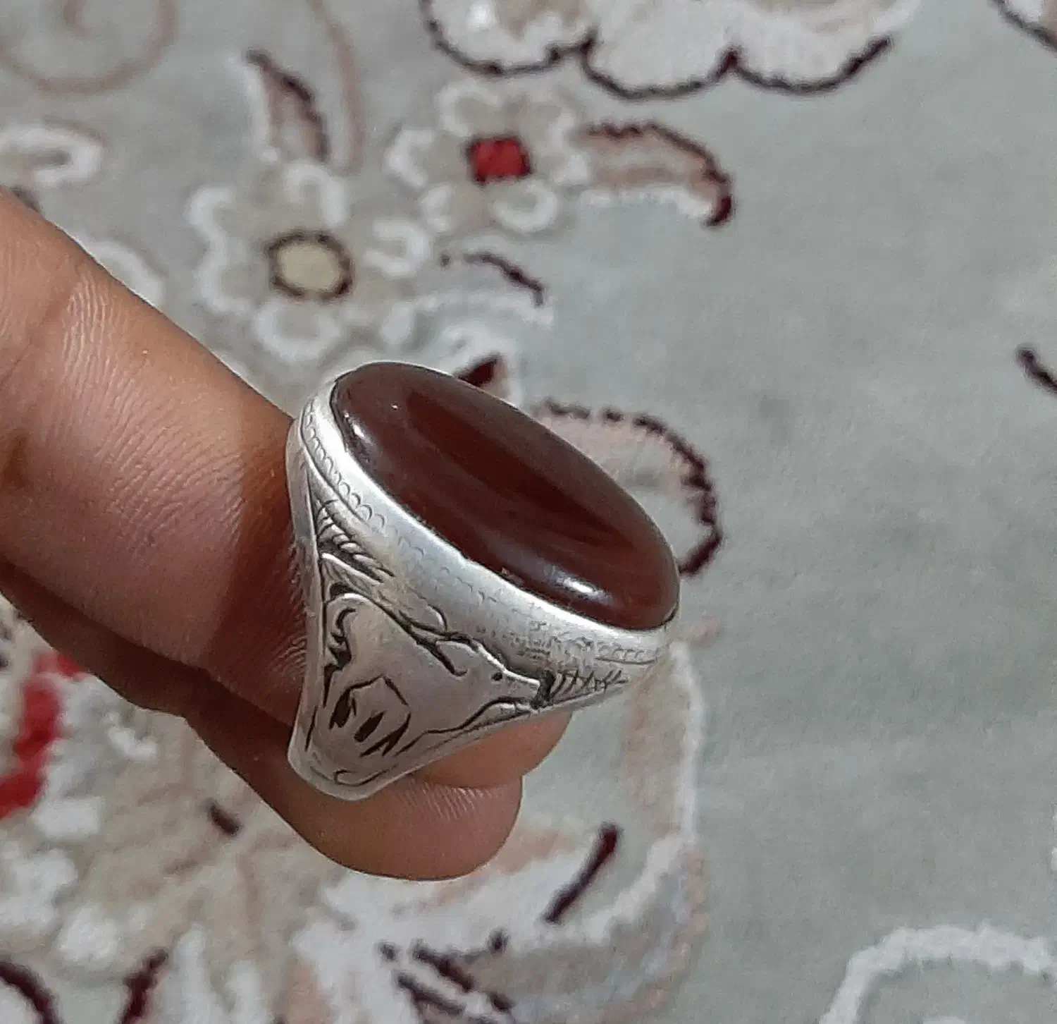 انگشتر نقره مردانه کهنه و قدیمی|جواهرات|ورامین, شهرک مدرس|دیوار