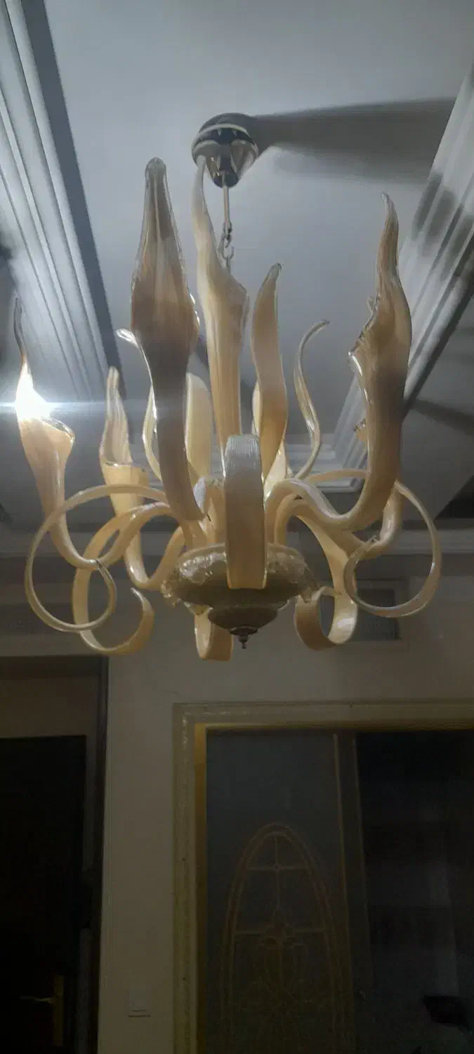 لوستر بلوری و کریستالی سالم و تضمینی|لوستر و چراغ آویز|تهران, اختیاریه|دیوار