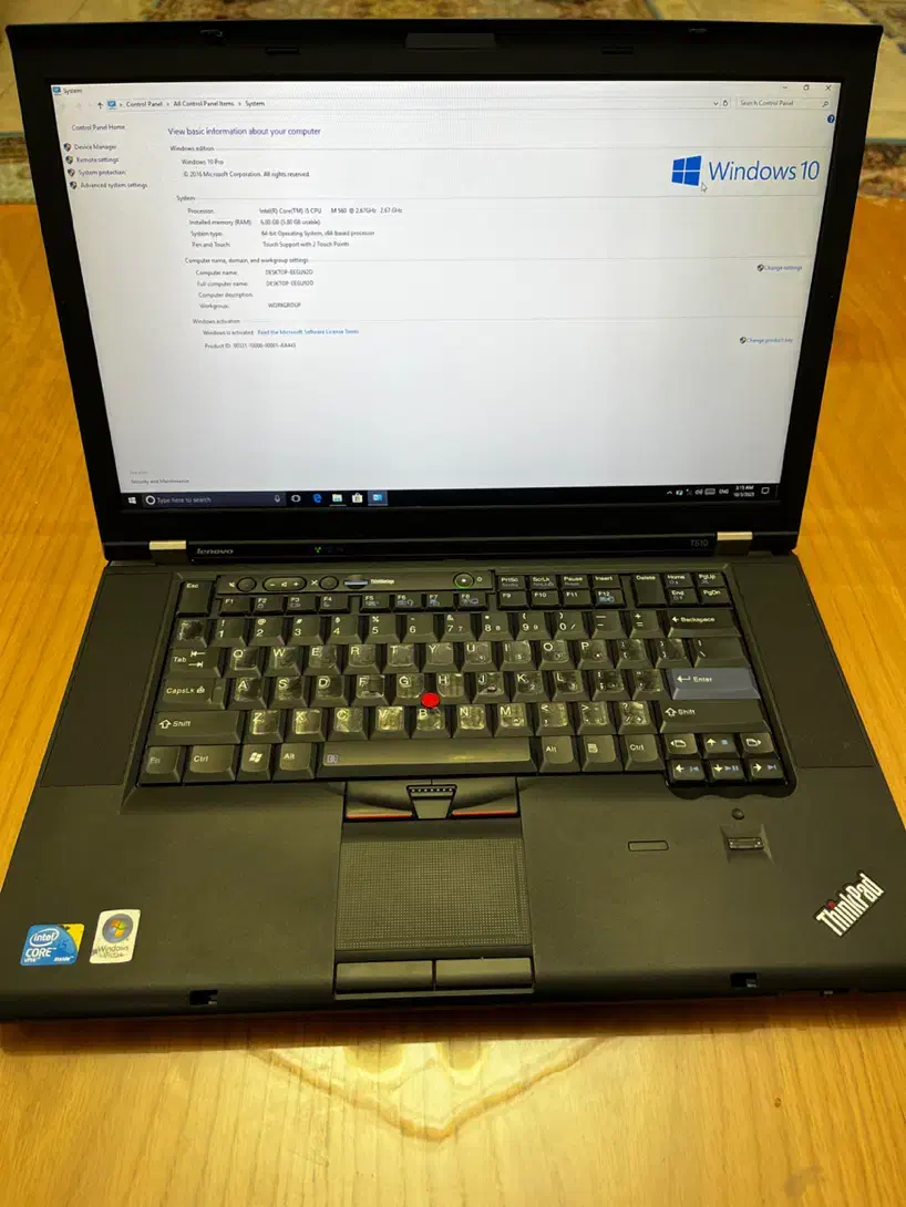 لپ تاپ لنوو core i5 مدل T510 مشابه نو|رایانه همراه|تهران, دولتخواه جنوبی|دیوار
