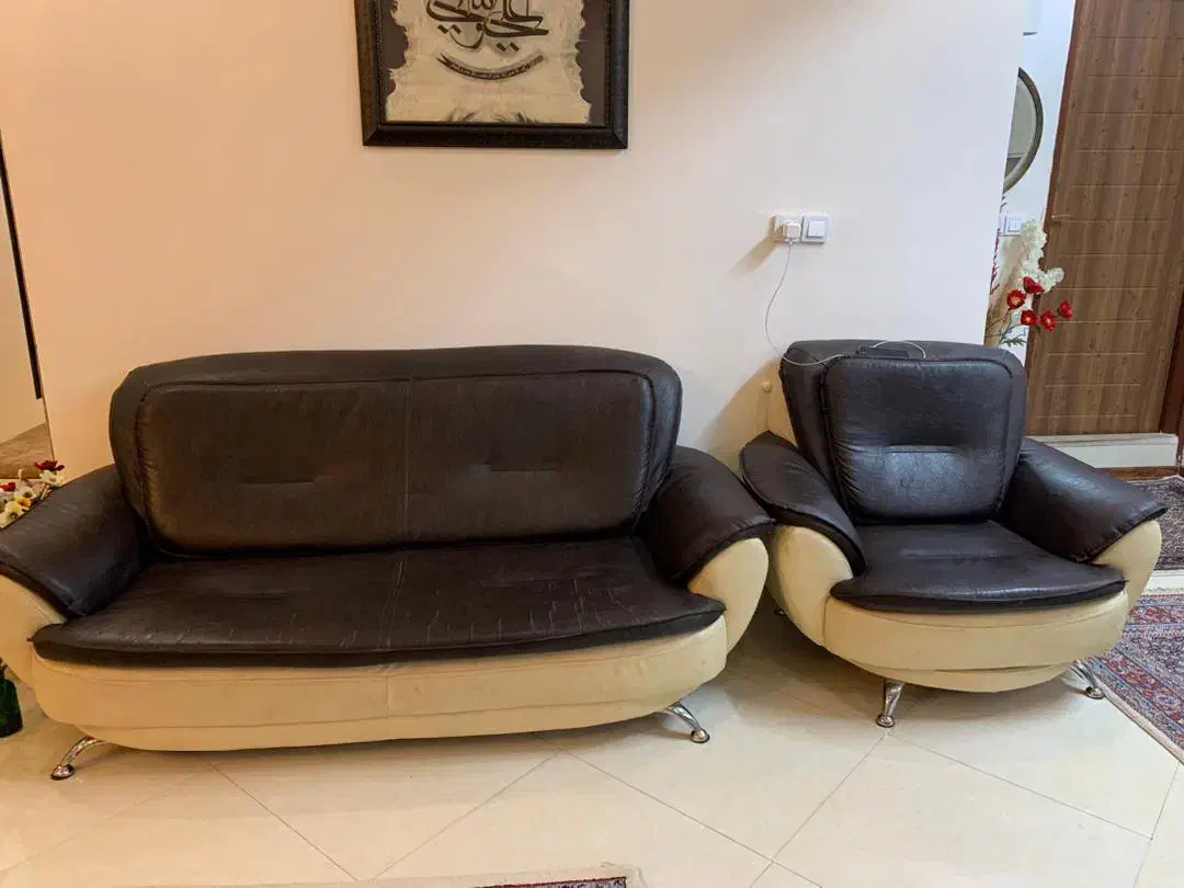 مبل چرم ۷ نفره|مبلمان خانگی و میز عسلی|بیرجند, |دیوار