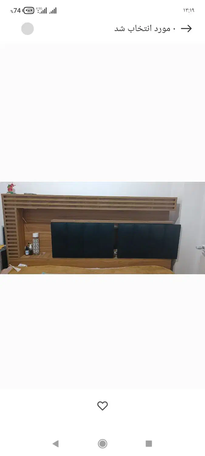 تخت دونفره بدون تشک بدون کف|تخت و سرویس خواب|ایذه, |دیوار