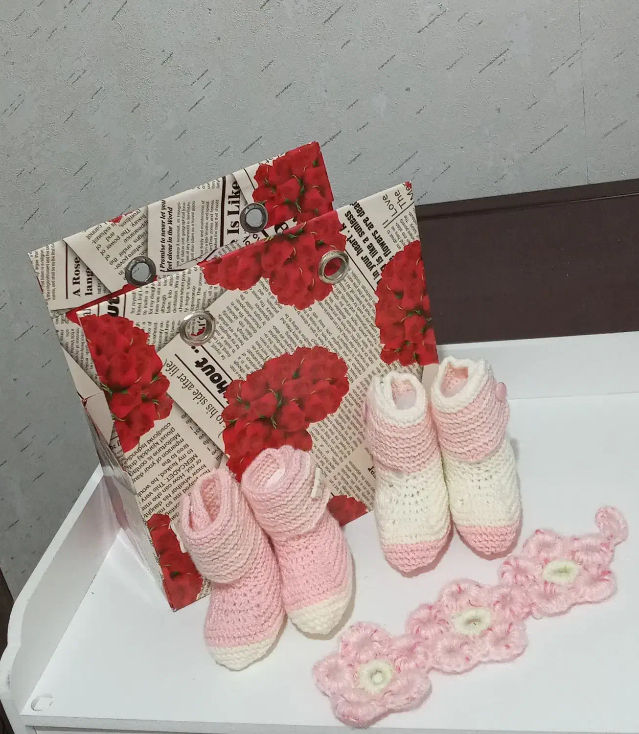 کفش بافتنی|کفش و لباس بچه|اصفهان, باغ زرشک|دیوار