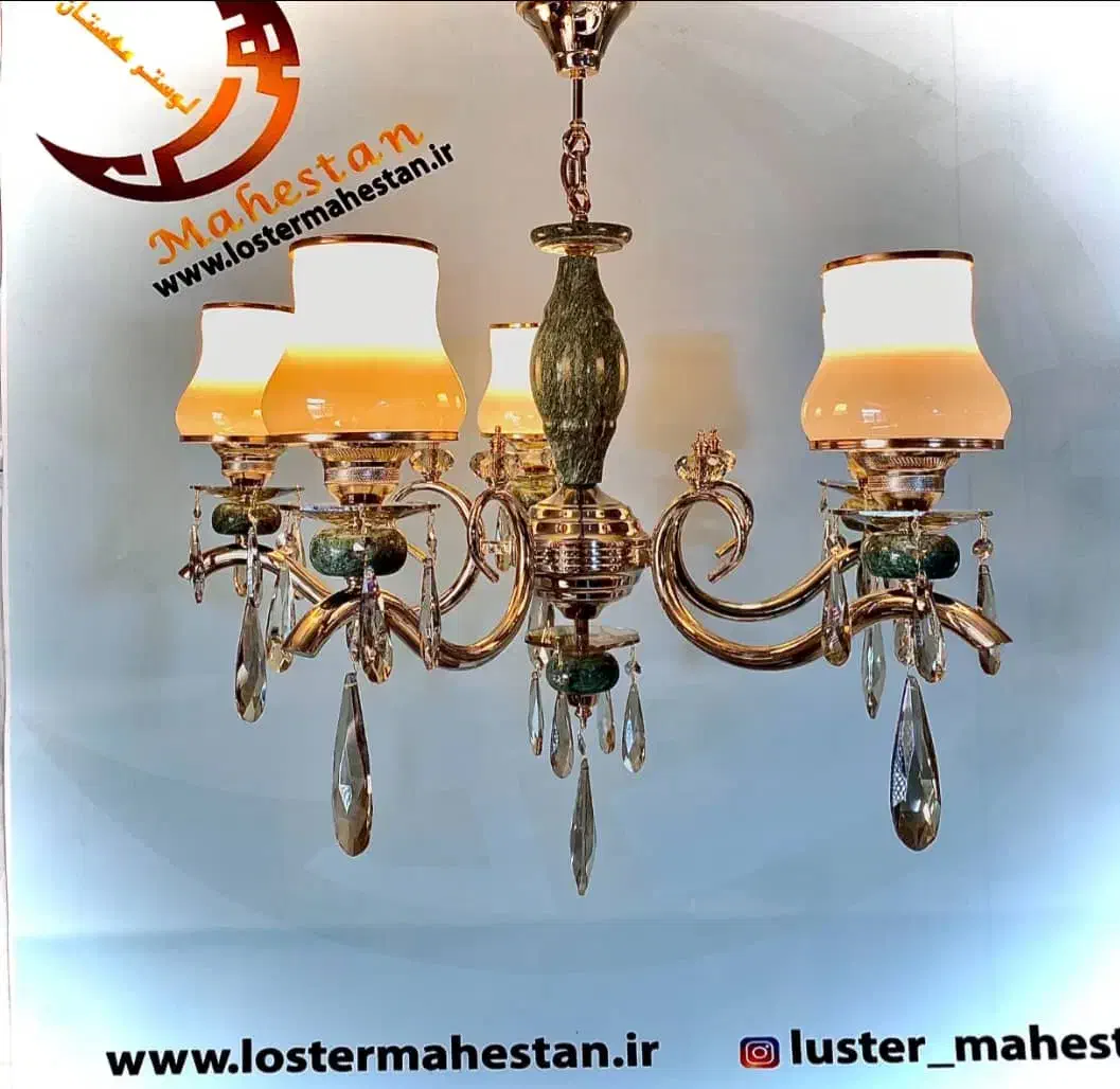 لوستر چشمک اب طلا شرایط فروش ویژه از ۳ تا ۷ آذر|لوستر و چراغ آویز|اراک, |دیوار