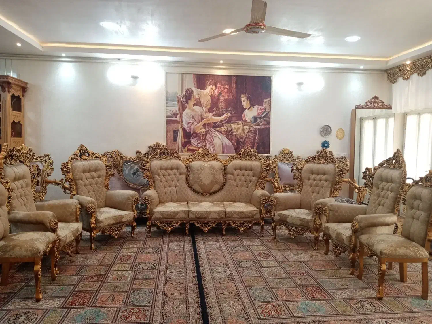 قشنگ ترین مبل سلطنتی موجود شد|مبلمان خانگی و میز عسلی|کاشمر, |دیوار