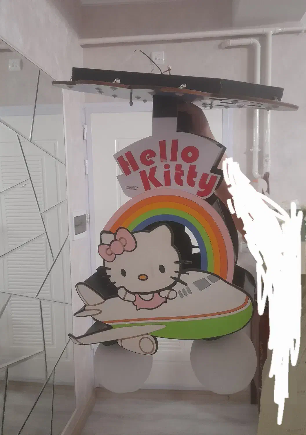 لوستر اتاق کودک همراه لامپ|لوستر و چراغ آویز|تبریز, |دیوار