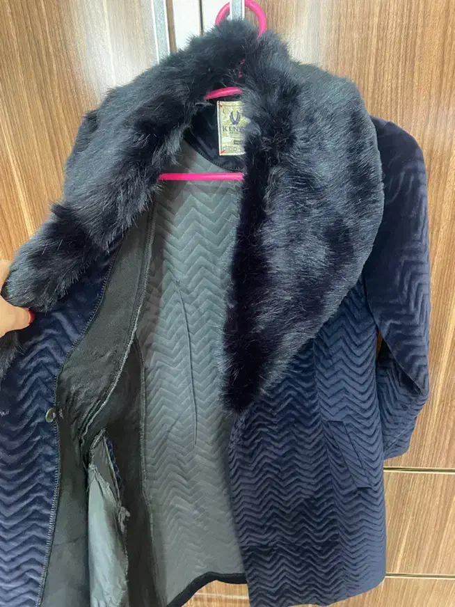 پالتو مخمل سرمه ای سایز ۳۸|لباس|بروجرد, |دیوار