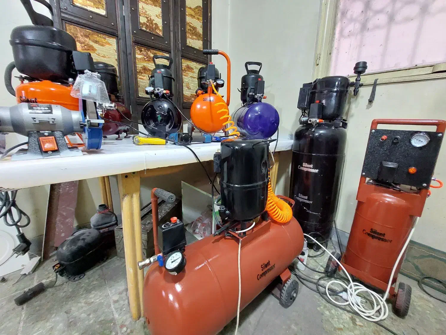 پمپ باد کمپرسور باد بی صدا سایلنت  یخچالی|ابزارآلات|کرج, گلشهر|دیوار