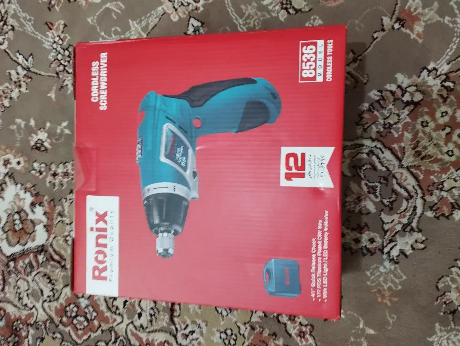 پیچ گوشتی شارژی رونیکس 8536|ابزارآلات|ری, دیلمان|دیوار