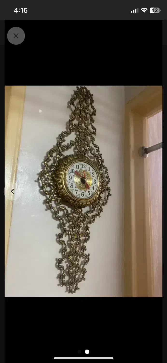 ساعت دیواری برنجی|ساعت دیواری و تزئینی|فردیس, شهرک ناز|دیوار