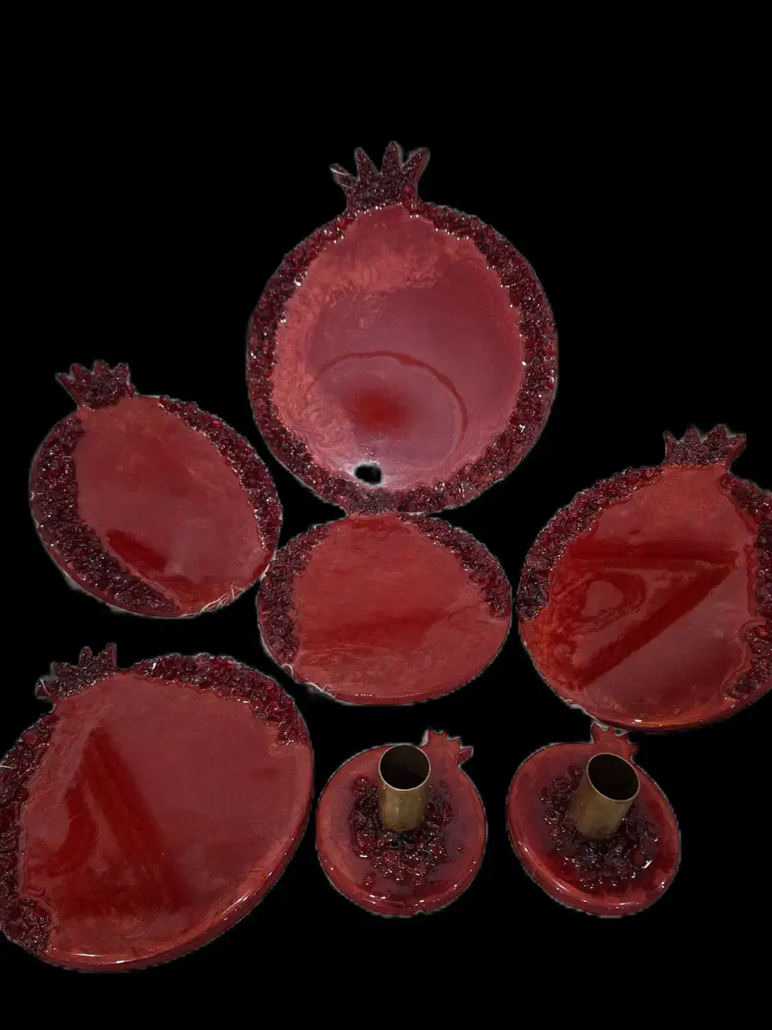 ظروف رزینی انار مخصوص یلدا|ظروف سرو و پذیرایی|اسلام‌شهر, شهرک واوان|دیوار