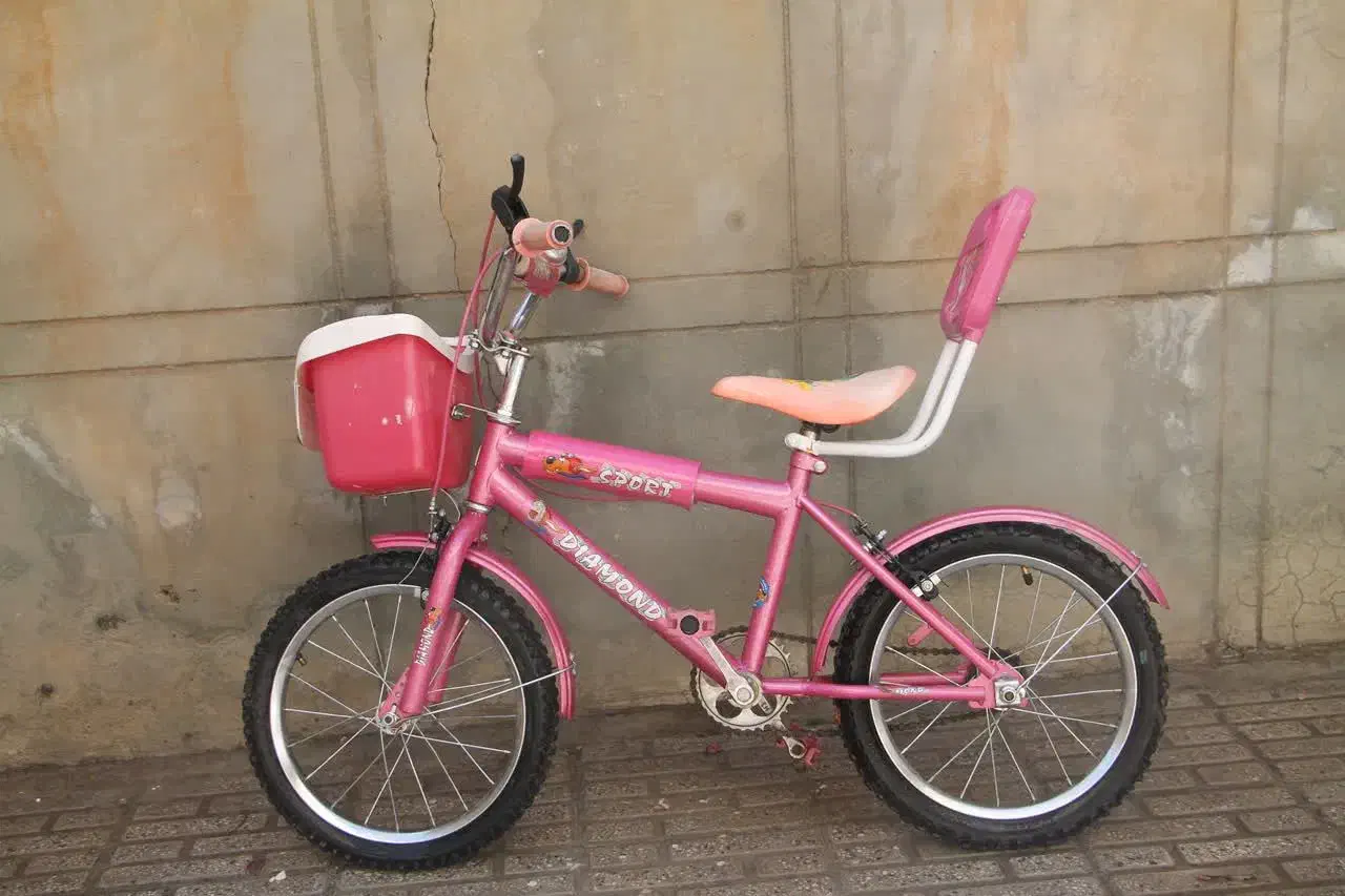دوچرخه ۱۶ صورتی دخترونه|دوچرخه، اسکیت، اسکوتر|کرمانشاه, |دیوار