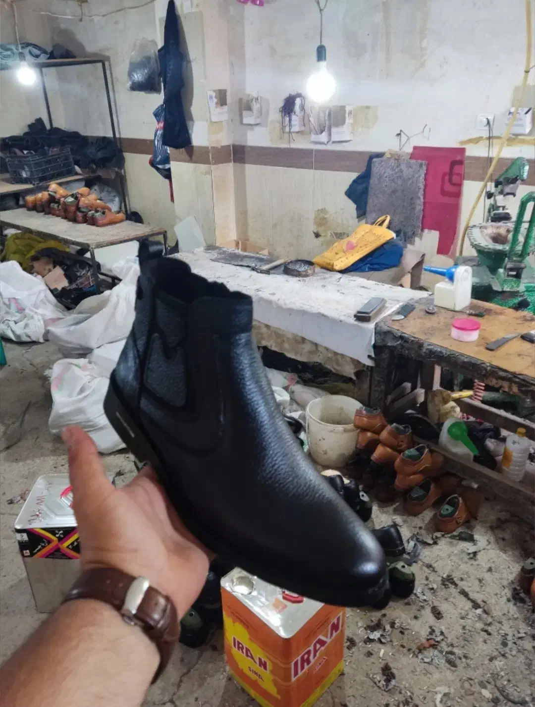 نیم بوت چرم گاوی تبریز|کیف، کفش، کمربند|کرمانشاه, |دیوار