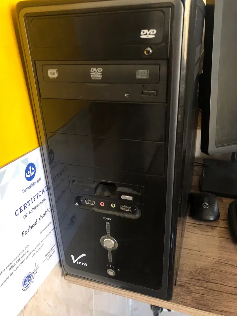 کامپیوتر کامل گرافیک 2 رم 6 با کلی بازی|رایانه رومیزی|بانه, |دیوار