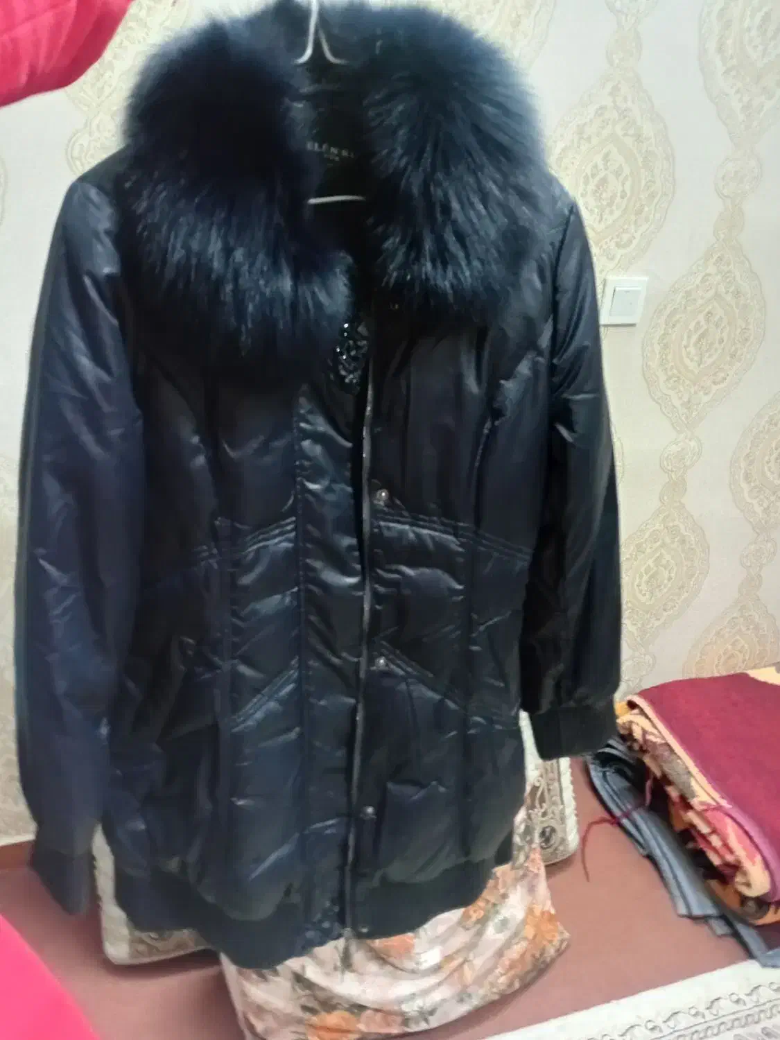 کاپشن ضد اب خارجی خزدارسرمه ای سایز۳۸|لباس|تهران, امام زاده عبدالله|دیوار