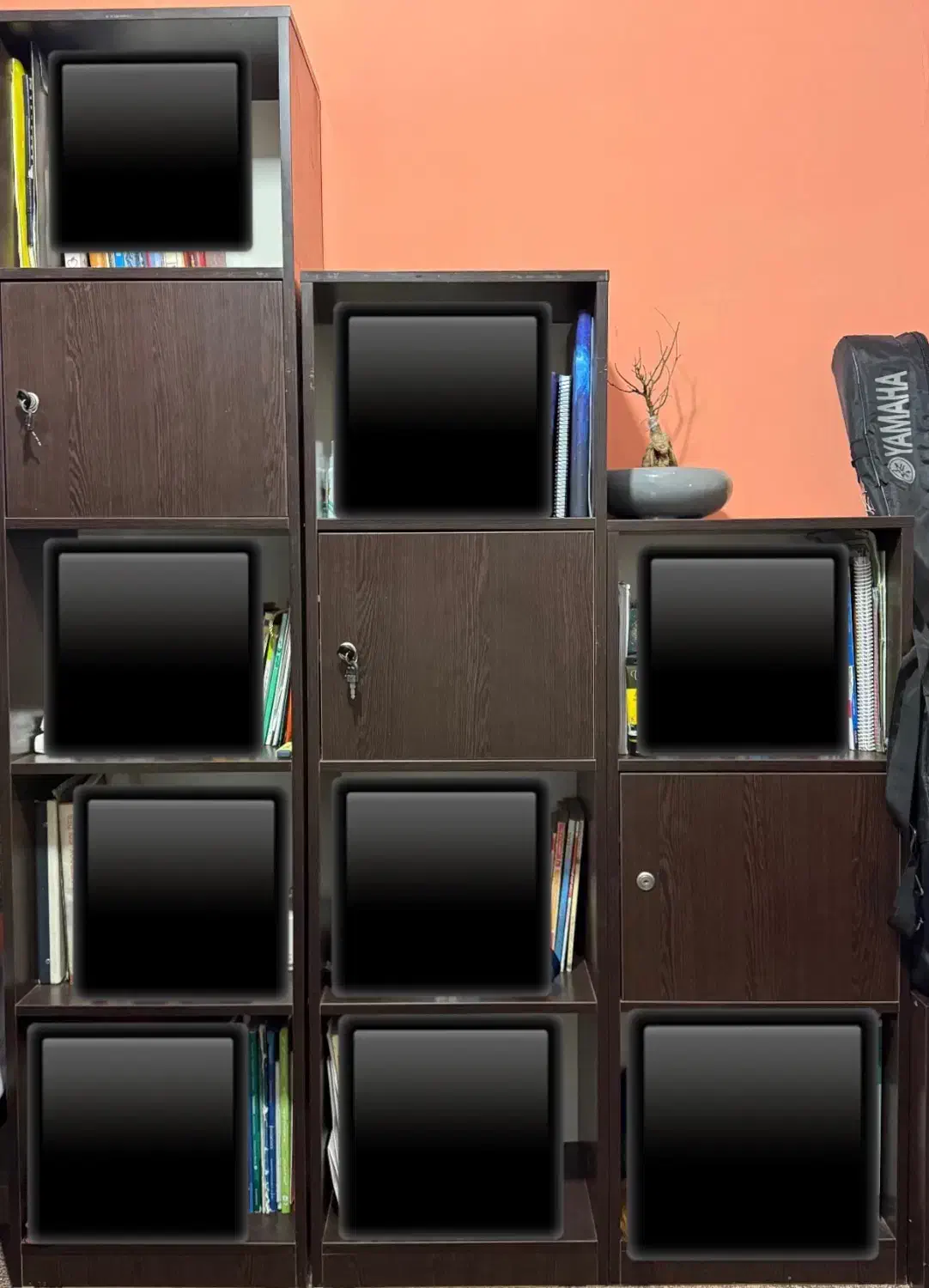 کتابخانه ۴ ردیفه|کتابخانه، شلف، قفسههای دیواری|فردیس, فردیس|دیوار