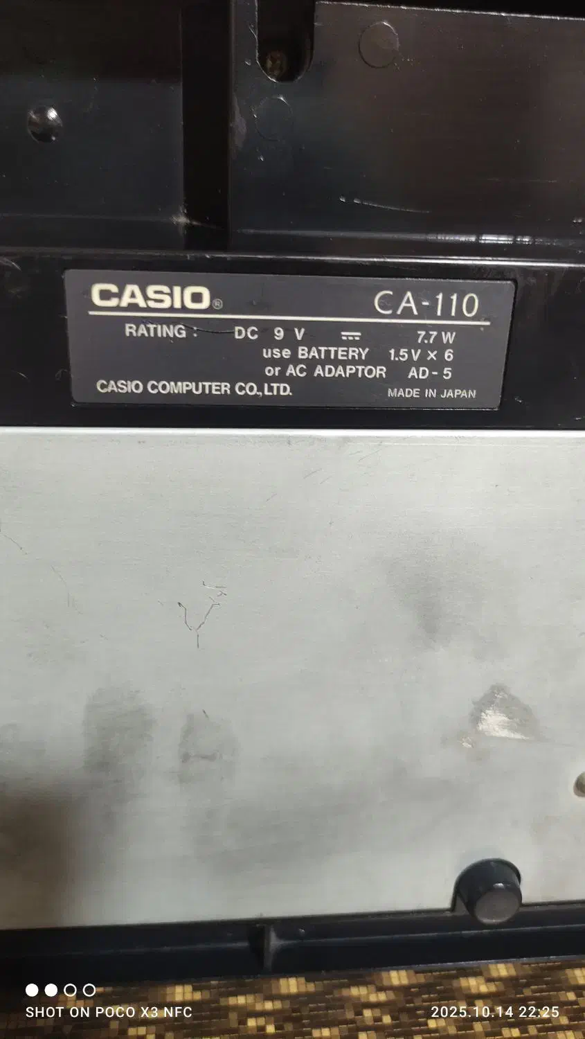 ارگ کاسیو مدل CA110|پیانو، کیبورد، آکاردئون|قوچان, |دیوار