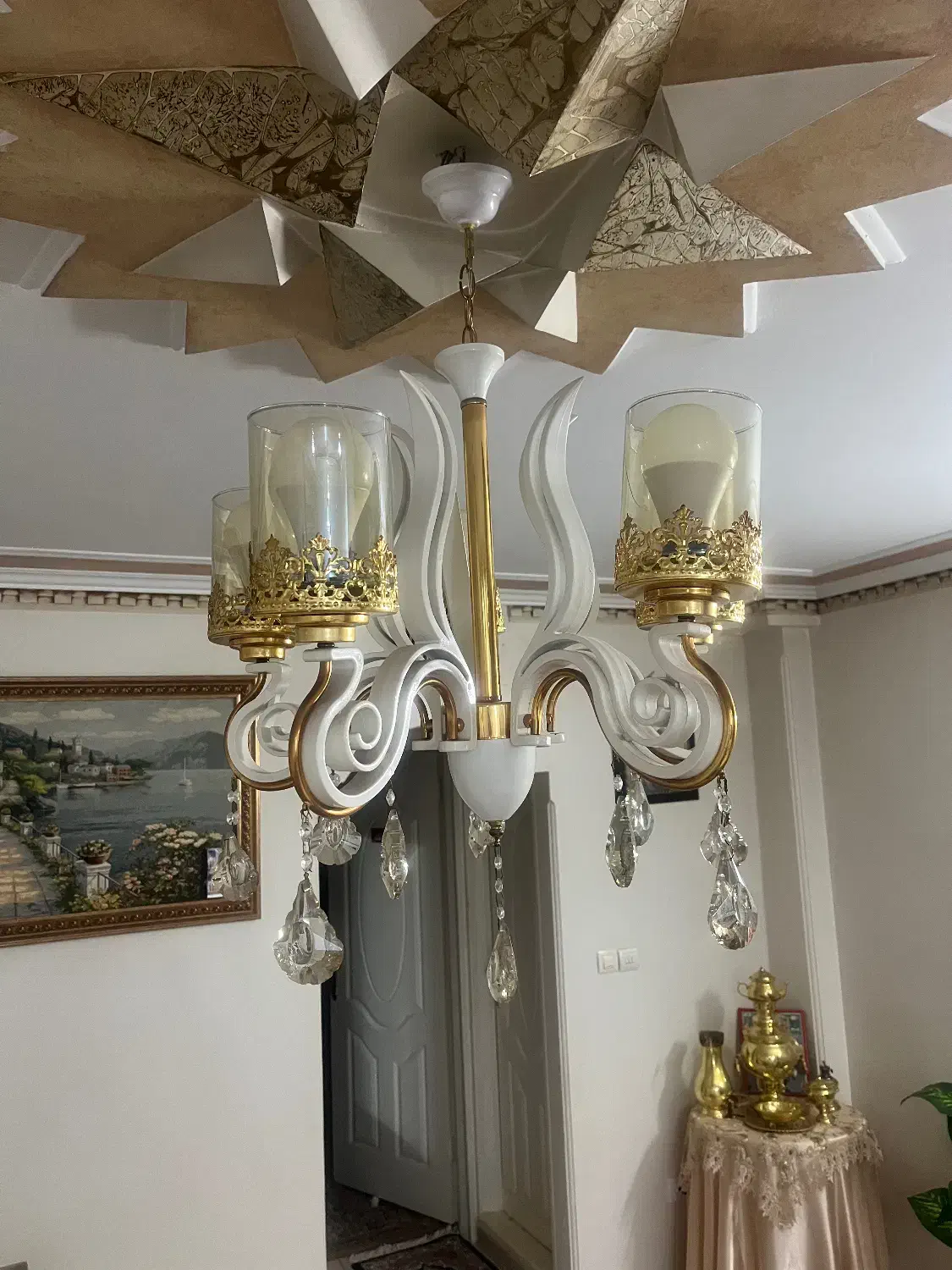 لوستر پذیرایی و آشپزخانه|لوستر و چراغ آویز|تهران, والفجر (افسریه)|دیوار