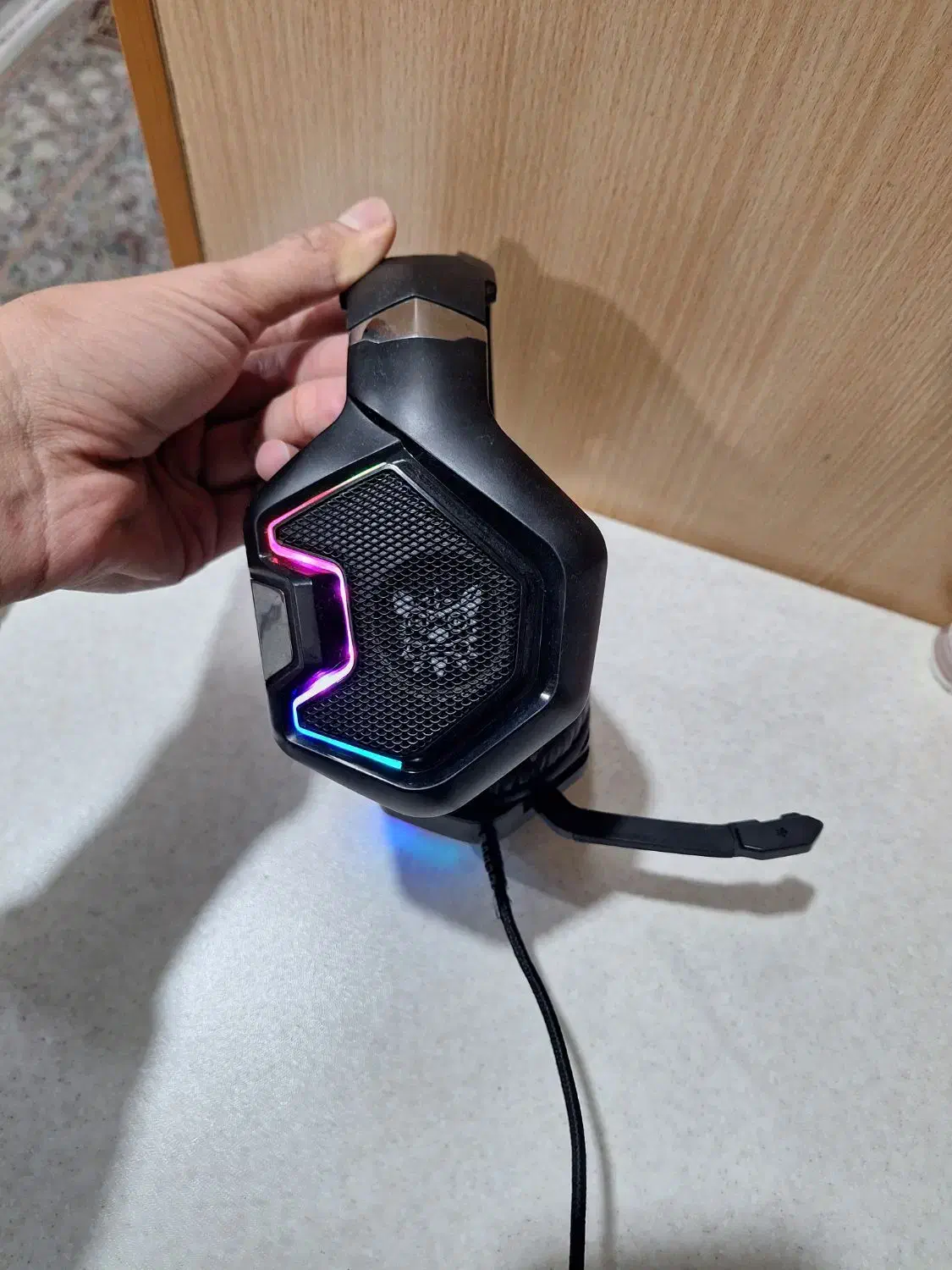 هدفون Onikuma k10 Pro RGB سالم|قطعات و لوازم جانبی رایانه|فردیس, نگارستان|دیوار