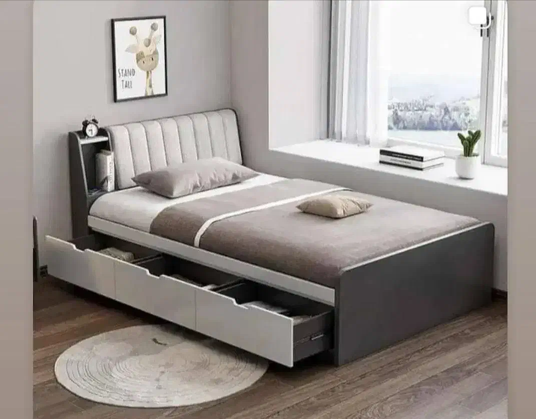 تخت خواب یکنفره ام دی اف|تخت و سرویس خواب|آباده, |دیوار