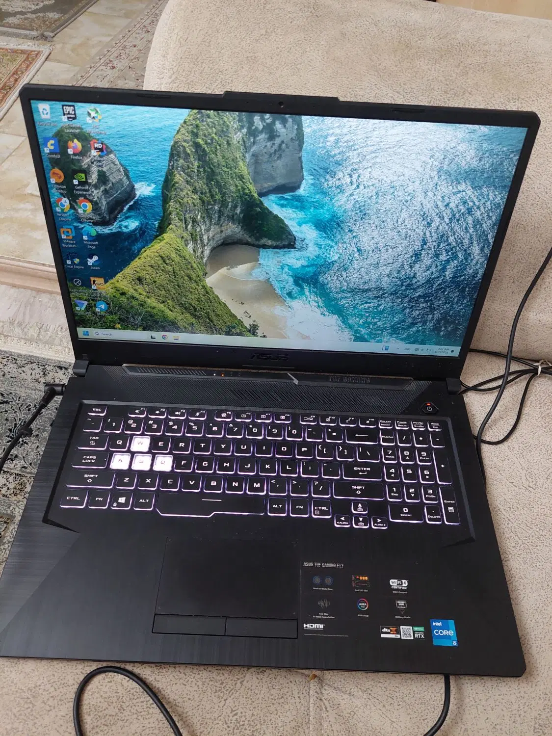 لپتاپ گیمینگ ASUS FX 706HEB|رایانه همراه|تبریز, |دیوار