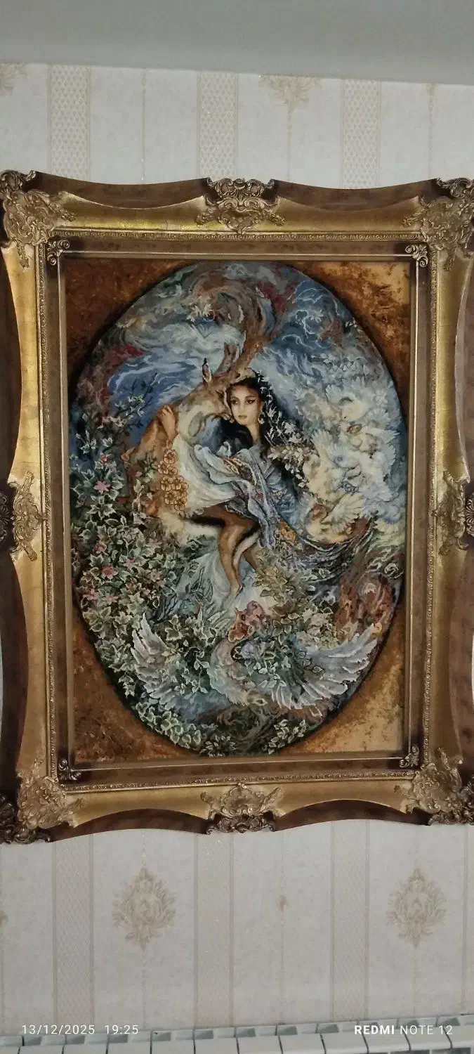 تابلو فرش دستباف نفیس تبریز|تابلو فرش|کرمانشاه, |دیوار