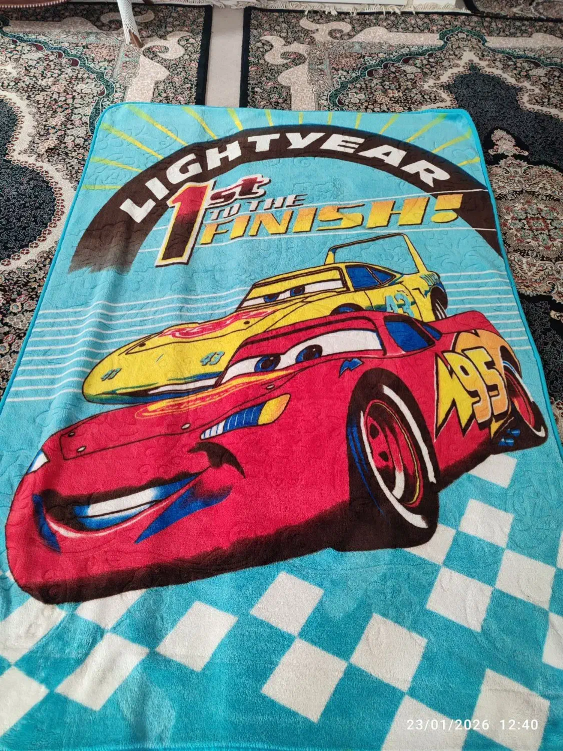 پتوی طرح ماشین|رختخواب، بالش، پتو|نقده, |دیوار