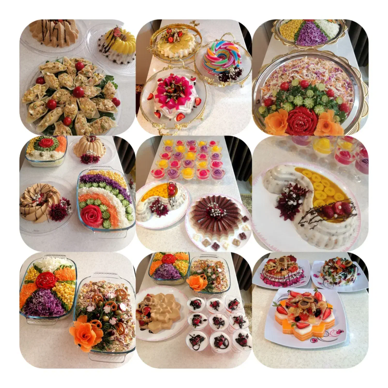 سفارش غذای خانگی، فینگر فود، ژله، دسر وسالاد|خدمات پذیرایی، مراسم|همدان, |دیوار