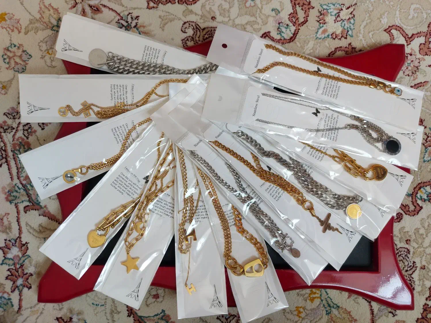 پلاک و زنجیر رنگ ثابت به قیمت چین|بدلیجات|سنندج, |دیوار