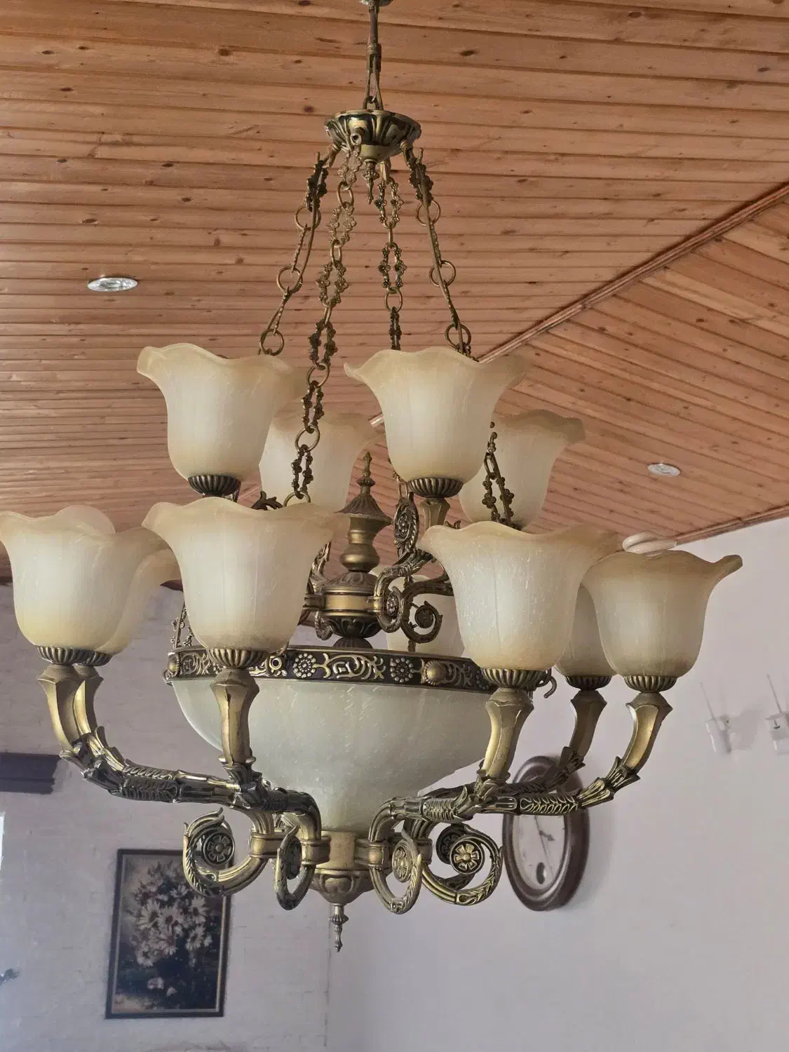 لوستر|لوستر و چراغ آویز|نور, |دیوار