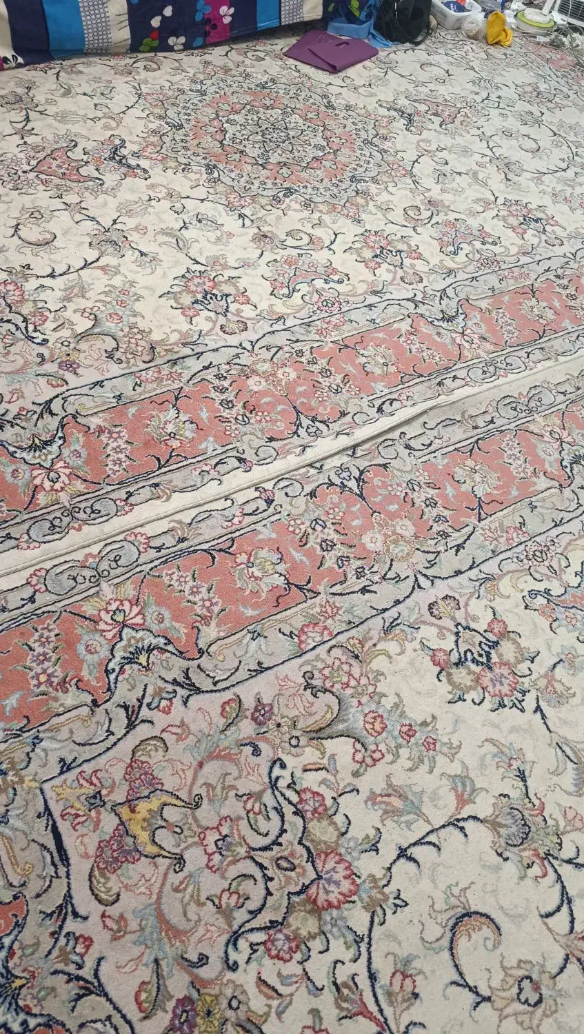 جفت قالی 9 متری دستباف رفیعی کاشان ریزبافت در حد|فرش|تهران, طیب|دیوار