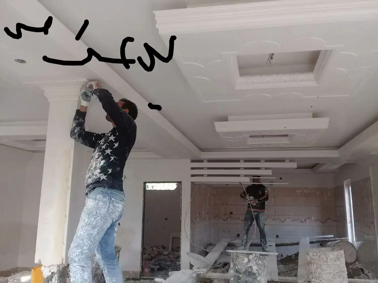 گچکاری ولکه گیری|خدمات پیشه و مهارت|قم, باغ شریفی|دیوار