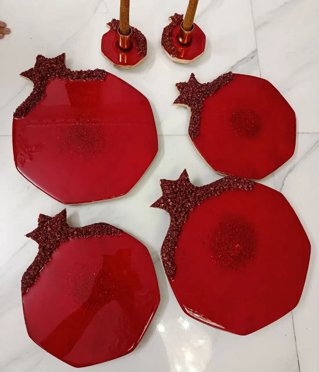 تخته سرو یلدایی رزین|ظروف سرو و پذیرایی|تهران, مشیریه|دیوار