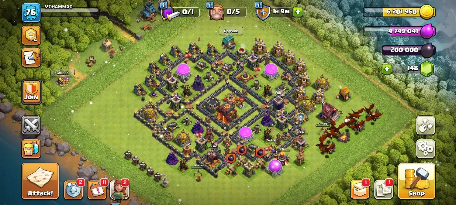 اکانت کلش آف کلنز|کنسول، بازی ویدئویی و آنلاین|شاهین‌شهر, حافظ شمالی|دیوار