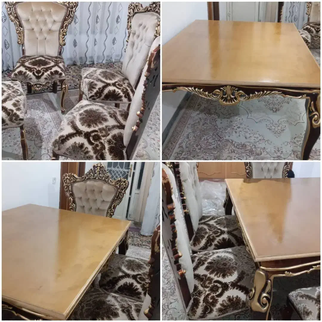 میز ناهار خوری چهار نفره|میز و صندلی غذاخوری|ایوان, |دیوار