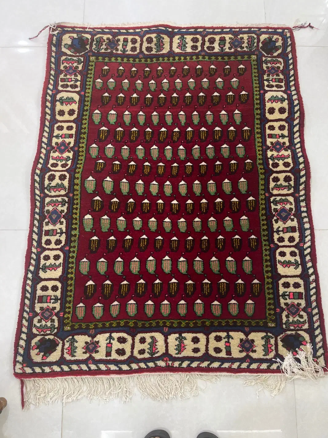 فرش دستباف|فرش|اصفهان, مهدی آباد|دیوار